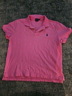 Ralph Lauren Women Hot Pink Polo Size L